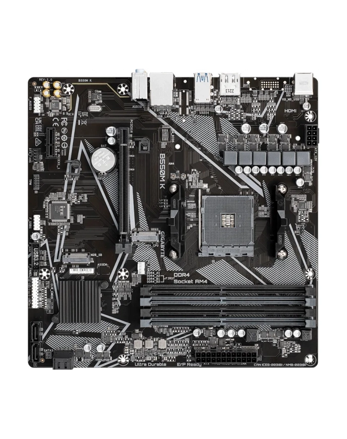 gigabyte Płyta główna B550M K AM4 4DDR4 DP/HDMI mATX główny