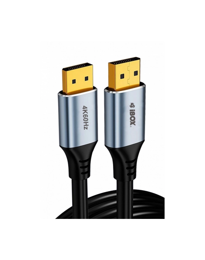 ibox Kabel DisplayPort 4k60Hz złota wtyczka 2m główny