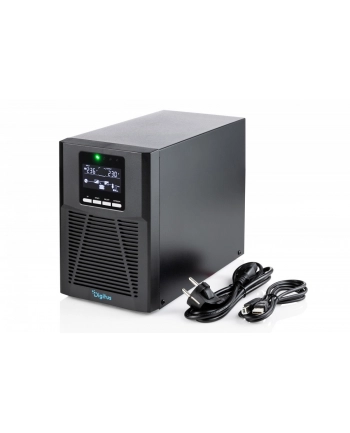 digitus Zasilacz awaryjny UPS Online Tower 19' LCD 1000VA/1000W 2x12V/9Ah 4xC13 1xC14 USB RS232 RJ45 GŁ.293mm nr 1