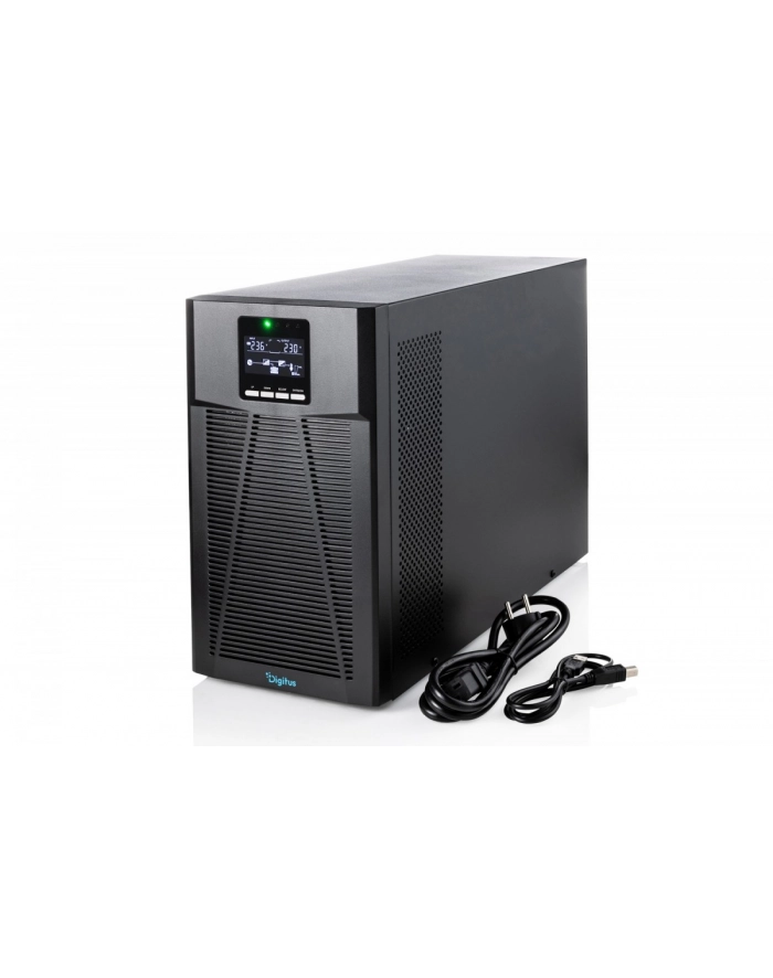 digitus Zasilacz awaryjny UPS Online Tower 19' LCD 2000VA/2000W 4x12V/9Ah 8xC13 1xC14 USB RS232 RJ45 GŁ.460mm główny