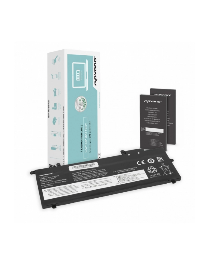 movano Bateria L17C6P71 do Lenovo Thinkpad X280 A285 - 3900 mAh (44 Wh) główny