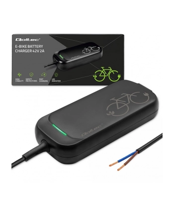 qoltec Ładowarka do roweru elektrycznego 36V | 42V | 2A | przewód otwarty bez wtyczki nr 1