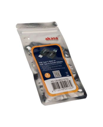 AKASA  ADAPTER USB USB-A - USB-C (AK-CBUB62-KT02) (AKCBUB62KT02)  (AKCBUB62KT02) nr 2