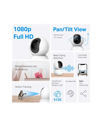 Tp-Link Kamera Wi-Fi Tapo C200C Pan/Tilt