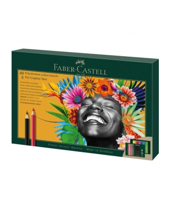 Faber-Castell Zestaw Prezentowy: Kredki Polychromos I Ołówki Pitt Graphite Mat 50 Elementów nr 2