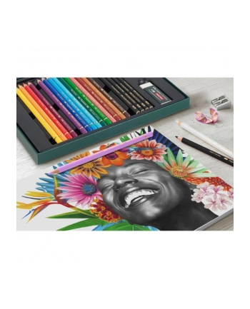Faber-Castell Zestaw Prezentowy: Kredki Polychromos I Ołówki Pitt Graphite Mat 50 Elementów nr 1