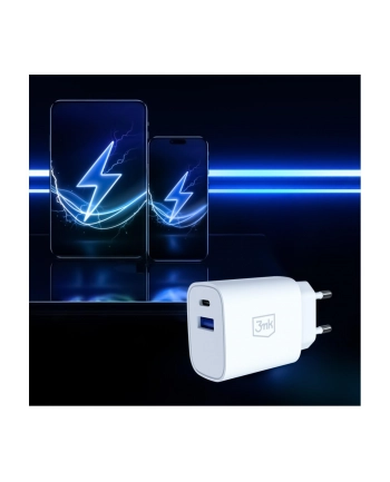 3mk Ładowarka sieciowa 30W USB-A USB-C PD3.0 QC4+ FlowPower biała nr 2