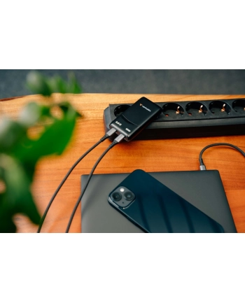 verbatim Ładowarka uniwersalna Fold n GO GaN 65W 2xUSB-C PD 3.0 PPS Czarna nr 1
