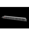 lanberg Listwa zasilająca rack PDU 19 '' 1U 16A 2M 4X C19 6X IEC C13 C20 czarna - nr 10