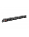 lanberg Listwa zasilająca rack PDU 19 '' 1U 16A 2M 4X C19 6X IEC C13 C20 czarna - nr 2