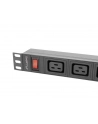 lanberg Listwa zasilająca rack PDU 19 '' 1U 16A 2M 4X C19 6X IEC C13 C20 czarna - nr 5