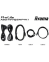 iiyama Monitor  27 '' XB2797QSNP-W1 IPS,QHD,USB-c Dock 96W,HDMI, 350cd,1ms, DP, DisplayPort x1 (Daisy Chain MST max. 2560 x1440), USB HUB x4, RJ45 - nr 57