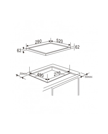 Płyta indukcyjna MPM-30-IM-12/N 30cm