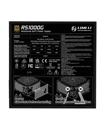Lian Li RS Series 80 PLUS Gold 1000W (G9PRS1000GB000EU)