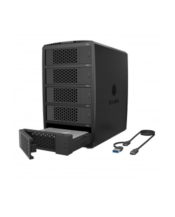 icybox System-RAID dla 5 HDD 2,5'/3,5' SATA, IB-RD3705-CU3 RAID 0,1,10,3,5, Single, Large, Clone