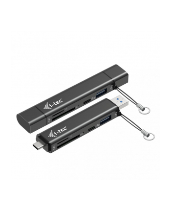 i-tec Czytnik kart USB-C/USB-A Dongle SD TF 2xUSB