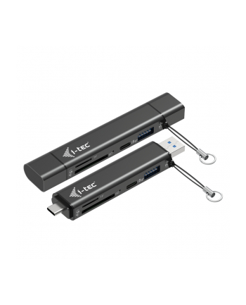 i-tec Czytnik kart USB-C/USB-A Dongle SD TF 2xUSB
