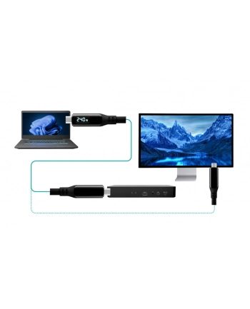 i-tec Kabel Thunderbolt 4/USB4 Class Pro Cable 240W 2x 4K/120Hz 40Gbps LCD 150 cm