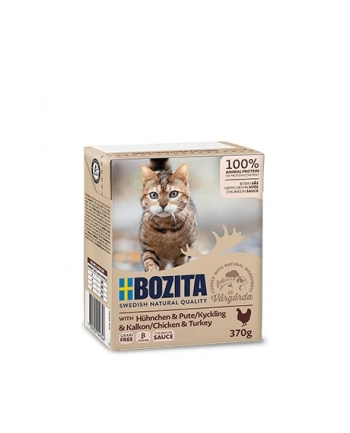 BOZITA Mięsne kawałki z drobiem w sosie 370g nr 1