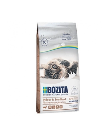 BOZITA Indoor 'amp; Sterilised Grain free Reindeer - sucha karma dla kotów wysterylizowanych - 2kg nr 1