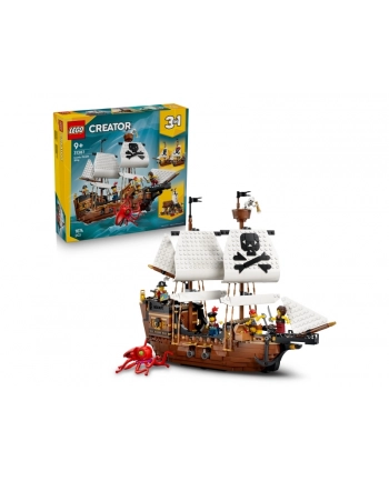 LEGO Creator 3w1 31387 - Legendarny statek piracki nr 1
