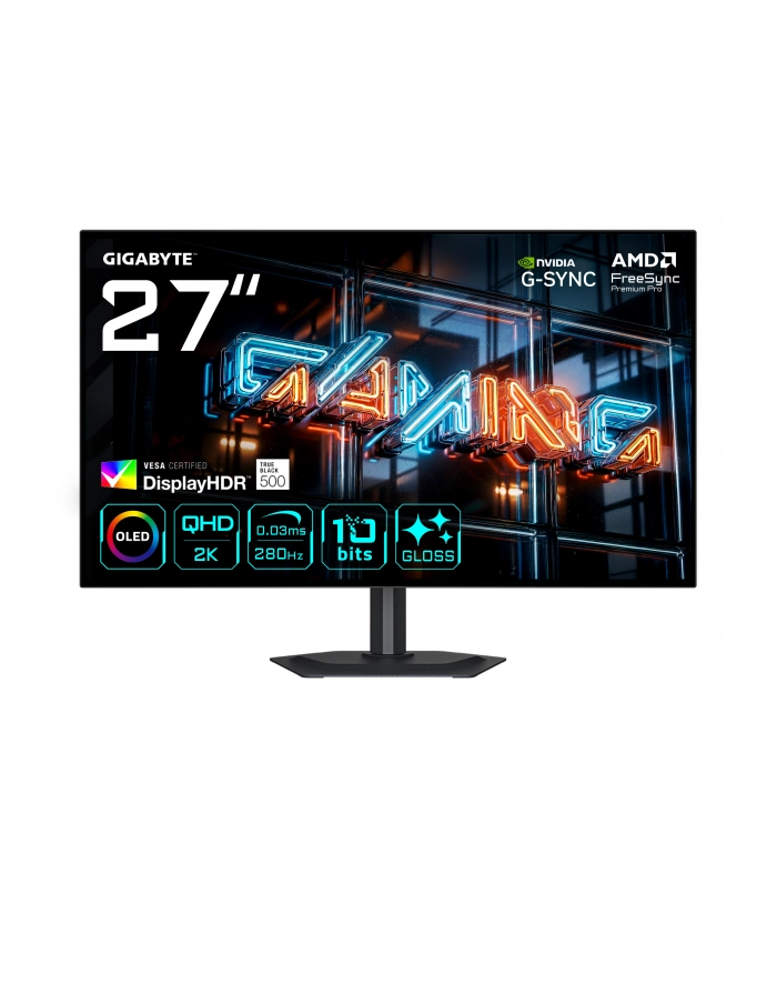 MONITOR GIGABYTE WOLED 27''; MO27Q28GR QHD 280Hz główny