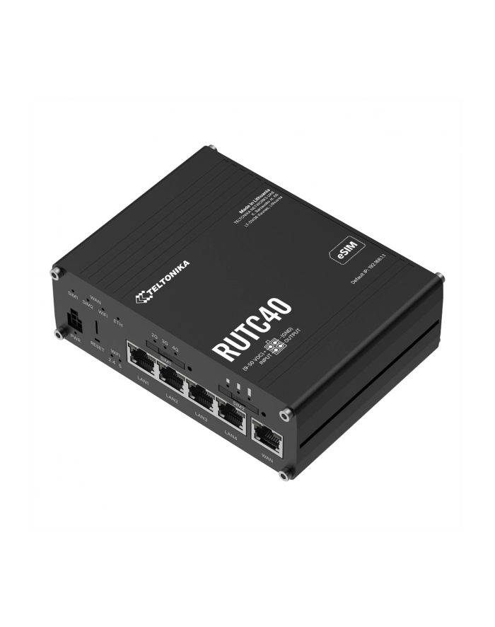 TELTONIKA NETWORKS RUTC40 4G/LTE WiFi 6 GLOBAL EU Router główny