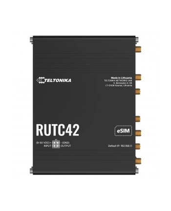TELTONIKA NETWORKS RUTC42 4G/LTE WiFi 6 EMEA EU Dual Modem Edge Router