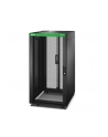 APC Easy Rack 600mm/24U/800mm with Roof Side panel castors feet and 4 Brackets No Bottom black - nr 1