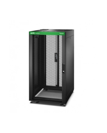 APC Easy Rack 600mm/24U/800mm with Roof Side panel castors feet and 4 Brackets No Bottom black nr 2