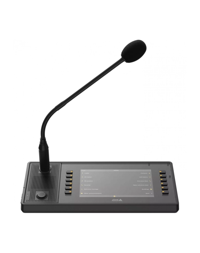 AXIS TC6901 NETWORK PAGING CONSOLE COMES WITH A BUILT IN MI główny