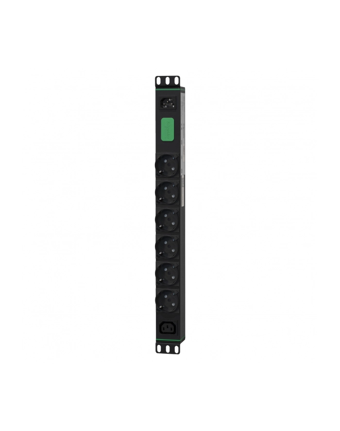 APC Easy Rack PDU Basic horizontal 1-phase 2.3 kW 230 V 10 A 6 x SCHUKO and 1 x C13 sockets IEC60320 C14 input główny