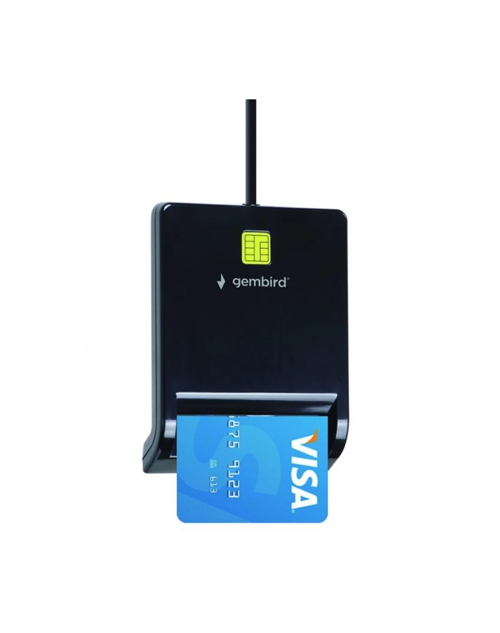 GEMBIRD Uniwersalny czytnik kart Smart Card USB czarny główny