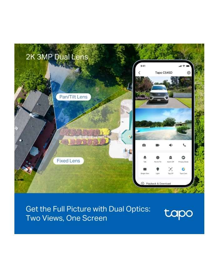 TP-LINK Outdoor Dual Lens Pan/Tilt Security Camera główny