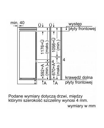 bosch Chłodziarko-zamrażarka KIV87NSE0 nr 1