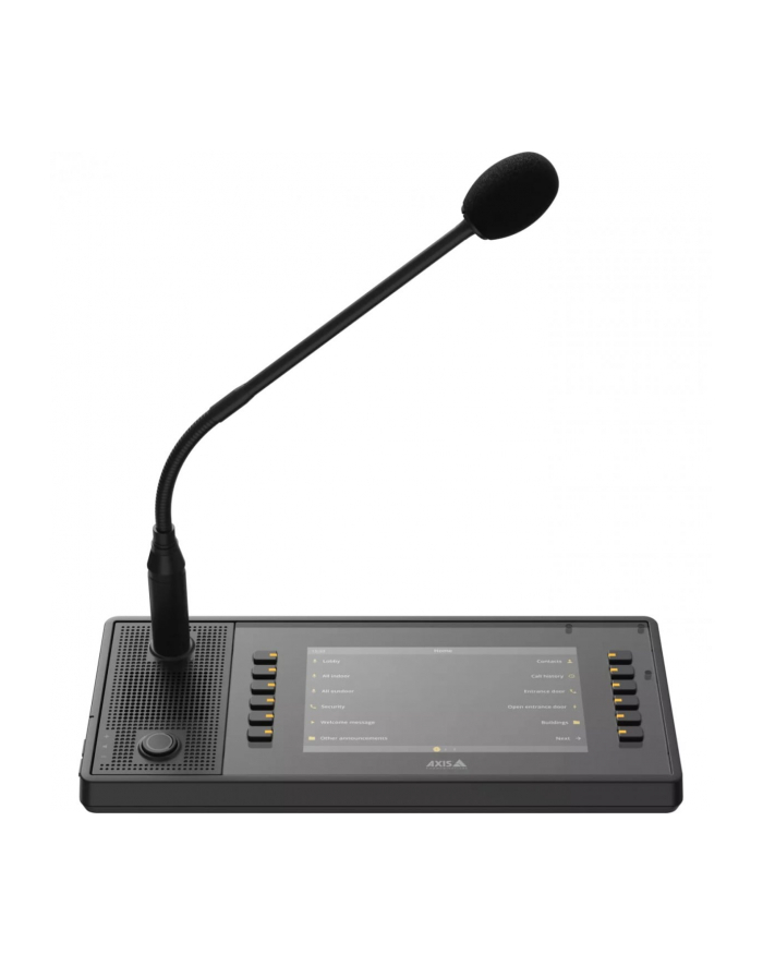 AXIS TC6901 NETWORK PAGING CONSOLE COMES WITH A BUILT IN MI główny