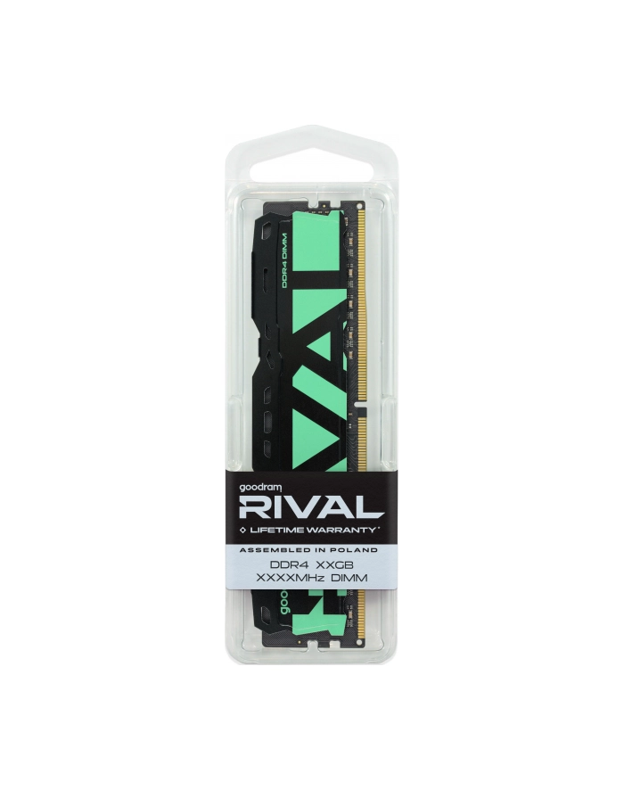 goodram Pamięć do PC DDR4 Rival Radiant 16GB (1*16)/3200 CL16 zielona główny