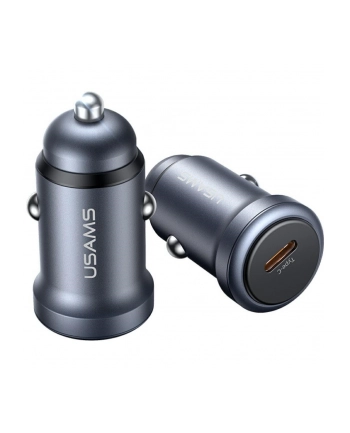 usams Ładowarka samochodowa 30W PD Aluminium CC321