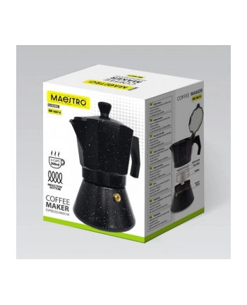 feel-maestro Kawiarka espresso/mocha Granite 150 ml, 3 filiżanki  MR-1667-3 nr 1