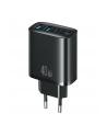 usams Ładowarka sieciowa 40W 2xUSB-A 2xUSB-C czarna - nr 1