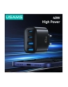 usams Ładowarka sieciowa 40W 2xUSB-A 2xUSB-C czarna - nr 3