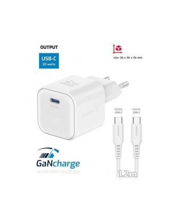 Swissten Ładowarka Sieciowa Gan 20W Power Delivery Kabel Usb-C