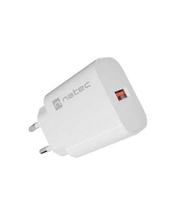 natec Ładowarka sieciowa Ribera 1xUSB-A 18W biała