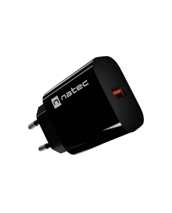 natec Ładowarka sieciowa Ribera 1xUSB-A 18W czarna