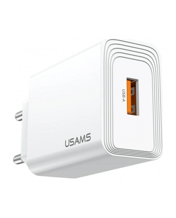 usams Ładowarka sieciowa T69 18W USB-A biała