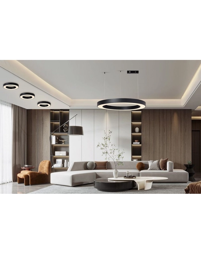IMMAX Lampa Sufitowa LED 95 cm czarna główny