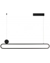 IMMAX Lampa Sufitowa OVAELE SMART 122cm czarna 50W - nr 1