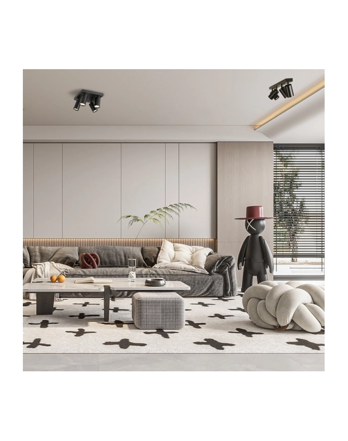 IMMAX Reflektor LED punkt czarny (1806430) główny