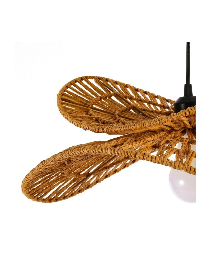Immax 08266L Żyrandol Na Lince Mariposa 1Xe27 40W 230V Śr. 80cm Juta główny