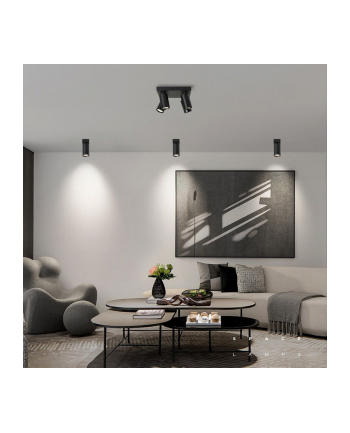 IMMAX Lampa Sufitowa punkt czarna 4-gniazda (1806428) nr 2